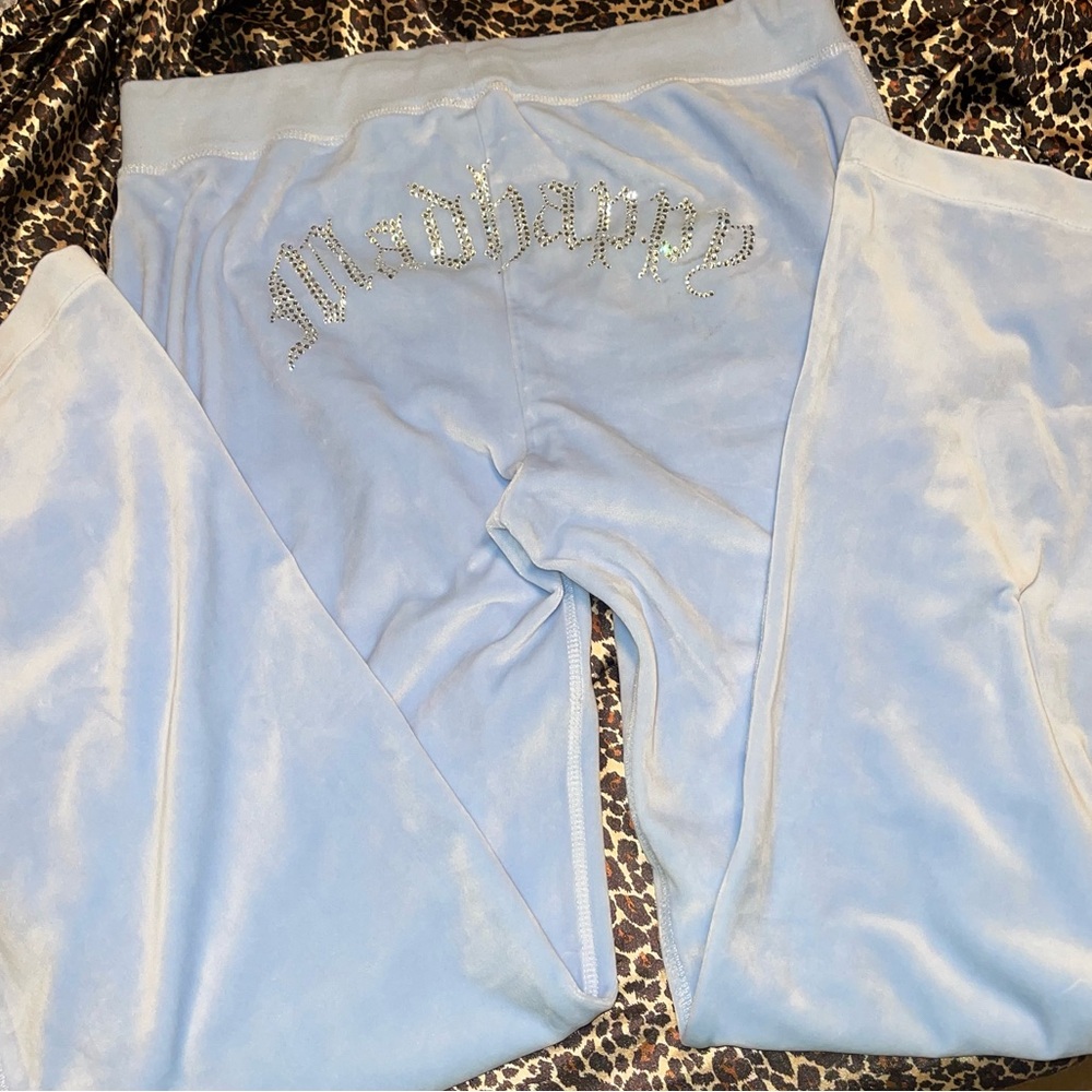 Juicy Couture x MadHappy Blue Velour Track Pants
